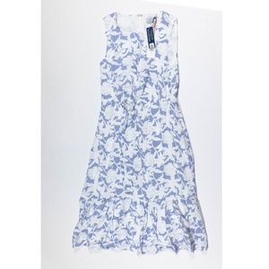 Vineyard Vines x Kentucky Derby Floral Gingham Side Tie Tiered Midi Dress 4